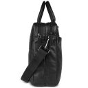 Bugatti kožená taška na notebook 17" Black Magic 49127601 černá boční náhled