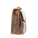 Greenburry kožená vintage aktovka Joshua 1709M-25 hnědá boční náhled