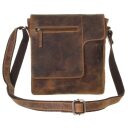 Greenburry kožená vintage taška přes rameno 1650-25 hnědá celkový náhled
