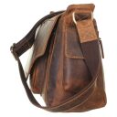 Greenburry kožená vintage taška přes rameno 1763AM-25 hnědá boční náhled
