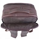 The Chesterfield Brand Kožený batoh na notebook 15,6" Natalie C58.700201 hnědý zadní kapsa