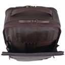The Chesterfield Brand Kožený batoh na notebook 15,6" Soraja C58.700001 hnědý otevřený