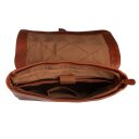 The Chesterfield Brand Kožený batoh na notebook Farrow C58.071631 koňakový otevřený