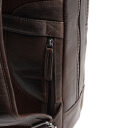The Chesterfield Brand Kožený batoh na notebook Marvello C58.035001 hnědý zadní přihrádka