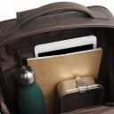 The Chesterfield Brand Kožený batoh na notebook Quincy C58.035201 hnědý otevřený