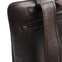 The Chesterfield Brand Kožený batoh na notebook Rosverra C58.034901 hnědý zadní přihrádka