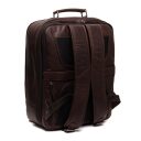 Pánský kožený business batoh s přihrádkou na notebook Chesterfield Brand Jamaica C58.032601 hnědý - zadní strana batohu