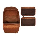 Kožený business batoh Jamaica The Chesterfield Brand C58.032631 koňakový - vyjímatelné organizéry
