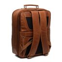 Pánský kožený business batoh s přihrádkou na notebook Chesterfield Brand Jamaica C58.032631 koňakový - zadní strana batohu