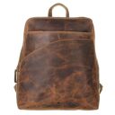 Greenburry kožený Vintage městský batoh 1536-25 hnědý