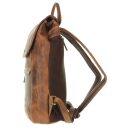 Greenburry kožený Vintage městský batoh 1545-25 hnědý boční náhled