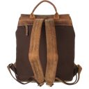 Greenburry kožený Vintage městský batoh 1545-25 hnědý zadní strana