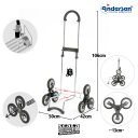 Andersen Nákupní taška schodolez SCALA SHOPPER TREPPENSTEIGER® FAMKE 119-174-70 červená