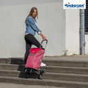 Andersen Nákupní taška schodolez SCALA SHOPPER TREPPENSTEIGER® FAMKE 119-174-70 červená na modelce