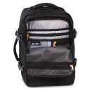 BestWay Cestovní batoh 40x25x20 cm Cabin Pro Small 40328-0100 černý - přední přihrádka s organizérem