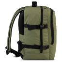 BestWay Palubní batoh do letadla 40x20x25 cm Cabin Pro Storm 40350-1300 khaki boční strana