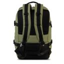 BestWay Palubní batoh do letadla 40x20x25 cm Cabin Pro Storm 40350-1300 khaki zadní strana