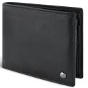 Bugatti pánská kožená peněženka RFID Black Magic 49123801 černá pootevřená