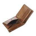 Castelijn & Beerens Pánská kožená peněženka RFID Rien 524190 NT koňaková - přihrádka na mince