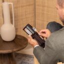 Pánská kožená peněženka RFID Curtis C08.051201 hnědá otevřená