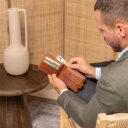 Pánská kožená peněženka RFID Curtis C08.051231 koňaková otevřená