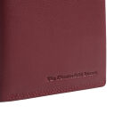 Pánská kožená peněženka RFID Frederick červená logo