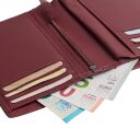 Pánská kožená peněženka RFID Frederick červená na bankovky