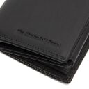 Pánská kožená peněženka RFID Leroy C08.053000 černá logo
