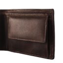 Pánská kožená peněženka RFID Walid C08.036201 hnědá kapsa na mince