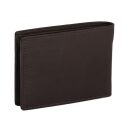 Pánská kožená peněženka RFID Walid C08.036201 hnědá zadní strana