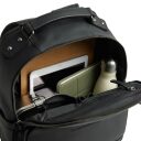 Pánský kožený batoh na notebook Austin černý otevřený