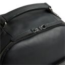 Pánský kožený batoh na notebook Austin černý dvoucestný zip