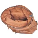 Bull & Hunt Roll top kožený batoh Rollit 61-2030 koňakový otevřený