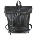 Bull & Hunt Roll top kožený batoh Rollit  61-2032 černý