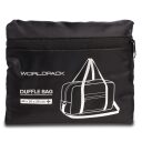 Skládací cestovní taška / palubní zavazadlo 40x25x20 cm Fabrizio Worldpack 10464-0100 černá - složená v obalu