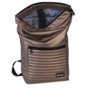 Sportovní batoh s přihrádkou na notebook Bench Hydro quilted no-roll-top 64195-2700 metalický otevřený