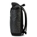 Sportovní roll top batoh na notebook Fabrizio BENCH Hydro 64175-0127 černo-šedý leopardí vzor pravý boční náhled