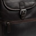 The Chesterfield Brand Stylový dámský kožený batoh Camden hnědý přední přihrádka