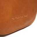 Klopová kožená kabelka přes rameno Millie C48.111631 koňaková- logo The Chesterfield Brand vyražené v kůži