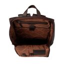 The Chesterfield Brand Kožený batoh na notebook Rich C58.015701 hnědý přihrádky