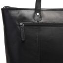 The Chesterfield Brand Kožená kabelka na notebook 15 Ferrera C38.021600 černá detail zip