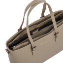 DANIEL RAY velká shopper kabelka na notebook 15,6" Lithgow DR18.1619.06 smetanová otevřená