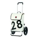 Andersen Stylová nákupní taška na velkých kolečkách ROYAL SHOPPER  360°LUV®164-090-28 bílá