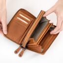 Dvoukomorová dámská kožená peněženka RFID aunts&uncles Betty 42215-1 koňaková