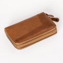 aunts & uncles Dvoukomorová dámská kožená peněženka RFID Grandma´s Luxury Club Betty 42215-1 caramel