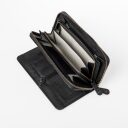 aunts & uncles Dámská kožená peněženka na zip RFID Grandma´s Luxury Club Tilda 42210-0 černá - vnitřní členění