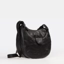luxusní dámská kožená kabelka v retro stylu černá