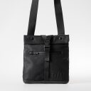 aunts & uncles Roll-top taška přes rameno / kabelka kolem pasu 2v1 Japan Tsu 10227-0 černá - přední strana