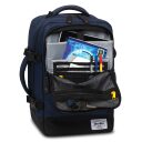 BestWay Cestovní batoh 40x25x20 cm Cabin Pro Small 40290-0600 tmavě modrý vnitřní přihrádky