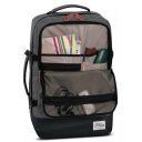 BestWay Palubní zavazadlo - palubní batoh 40223-1700 CABIN PRO RETRO šedý vnitřní přihrádky